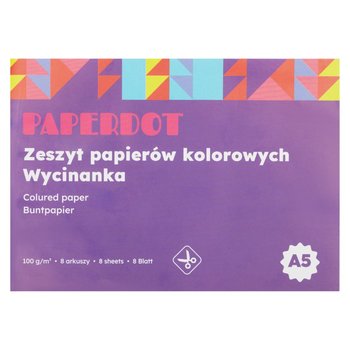 PAPERDOT Blok Wycinanka A5 8 ark, 100 g - Paperdot