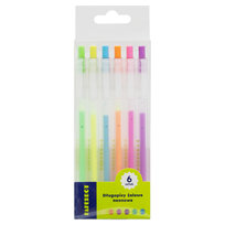 Paperdot, Długopisy żelowe neonowe, 6 kolorów