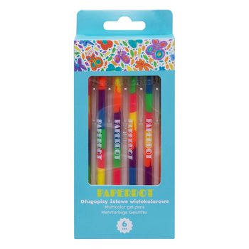 Paperdot, Długopisy Żelowe, Neonowe, 6 Sztuk - Paperdot