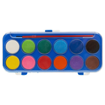 Paperdot, Farby Akwarelowe, Pędzel, 12 Kolorów - Paperdot