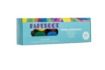 Paperdot, Farby plakatowe, 12x20ml - Paperdot