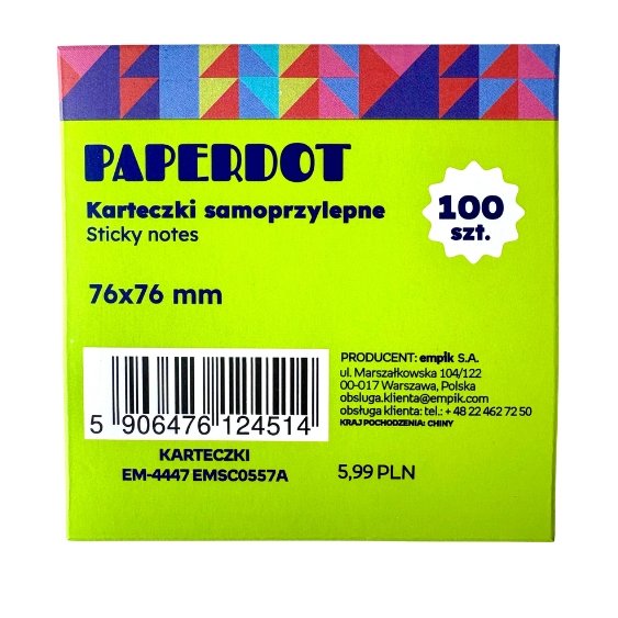 Paperdot Paperdot, Karteczki samoprzylepne, mix kolorów pastelowe - Paperdot ...