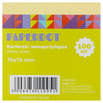 Paperdot, Karteczki samoprzylepne, mix kolorów - Paperdot