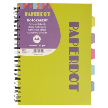 Paperdot, Kołozeszyt, A4, 120 kartek, Żółty - Paperdot