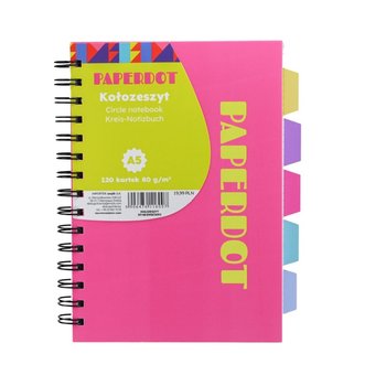 Paperdot, Kołozeszyt, A5, 120 kartek, Różowy - Paperdot