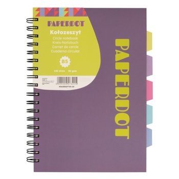 Paperdot, Kołozeszyt, B5, 120, FIOLETOWY - Paperdot