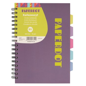 Paperdot, Kołozeszyt, B5, 120 kartek, Fioletowy - Paperdot