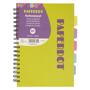 Paperdot, Kołozeszyt, B5, 120 kartek, Żółty - Paperdot