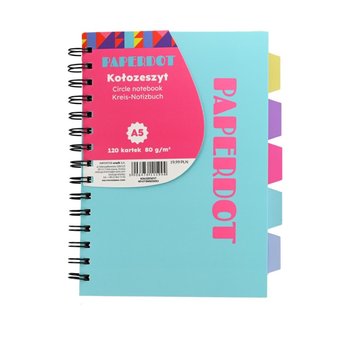 Paperdot, Kołozeszyt, Niebiesko-Różowy, 120 Kartek, A5 - Paperdot