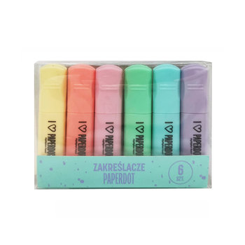 Paperdot, Minizakreślacze, pastelowe, 6 sztuk - Paperdot