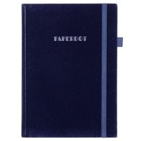 Paperdot, Notatnik Z Gumką, Granatowy, Format A5, Kratka, 96 Kartek