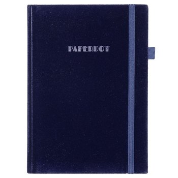 Paperdot, Notatnik Z Gumką, Granatowy, Format A5, Kratka, 96 Kartek - Paperdot