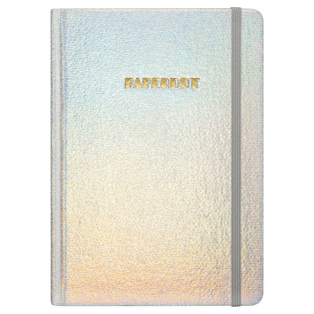 Paperdot, Notatnik Z Gumką, Srebrny, Format A5, Kratka, 96 Kartek - Paperdot