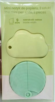 Paperdot,Nóż do papieru mini 2szt,zielony - Paperdot