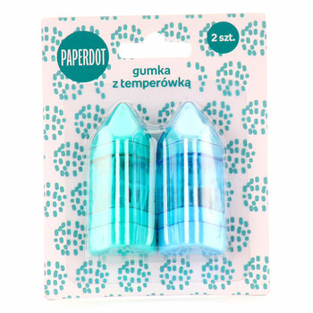 Paperdot, Temperówka z gumką, 2 sztuki - Paperdot