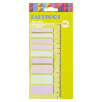 Paperdot, Zakładki Indeksujące Z Linijką, 450 Sztuk - Paperdot