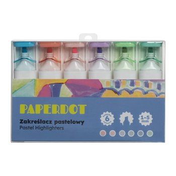 Paperdot, Zestaw Zakreślaczy, Pastelowe, 6 Sztuk - Paperdot