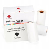 Papier Biały Wkład Wkłady 3x Rolka 53mm Phomemo T02 M02 Pro M02s M03 M04s / Q22-rm10