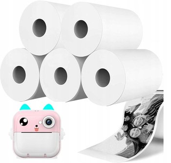 Papier Do Aparatów Natycmiastowych 5 Rolek 57X30 Mm Długość 5 Metrów - brak  danych