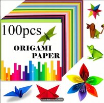 Papier Do Origami Kolorowy 20X20 Cm Dla Dzieci Prace Kreatywne 100 Arkuszy