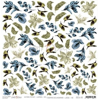 Papier do scrapbookingu Liście, 30x30 cm - Craft O'Clock