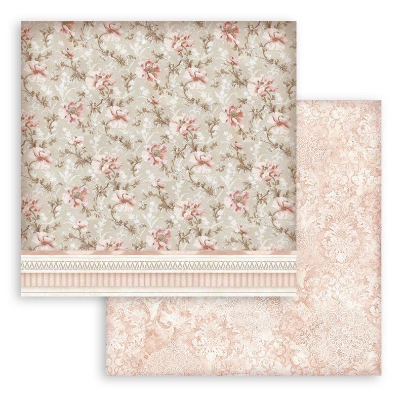 Stamperia Alice Backgrounds 8x8 | Papier à scrapbooking – SA