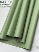 Papier florystyczny do pakowania satynowy 50cmX9m Mięta imbirowa