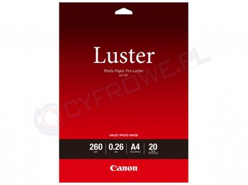Papier fotograficzny CANON LU-101 Photo Pro Luster, 260 g/m2, A4, 20 szt - Canon