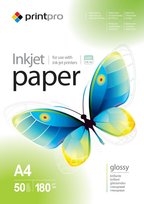 Papier Fotograficzny PrintPro Błyszczący A4 180g 50 szt PrintPro