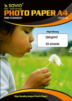 Papier fotograficzny SAVIO PA-16, 260g/m2, A4, 20 szt - Savio