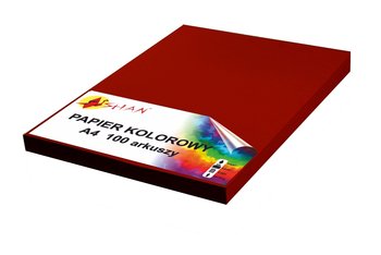 Papier kolorowy A4 120g bordowy 100 arkuszy - Shan