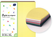 PAPIER Kolorowy do Origami 20x20cm mix 100k INTERDRUK (5902277224989)