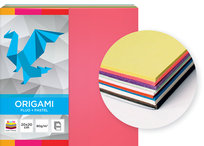 Papier kolorowy do tworzenia origami, fluo+pastele, 20x20 cm