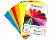 Papier ksero A4 Escuela inetnsywne mix 100 kartek
