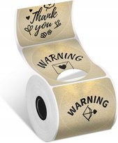 Papier Naklejki 140x Etykieta Okrągła Złota Do Phomemo M110 M120 M200 M220 / Xy-gd5050-140