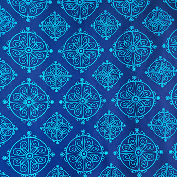 Papier niebieski wzór do pakowania 57cmx2m 2m257 - Fastima Marcin Wajda