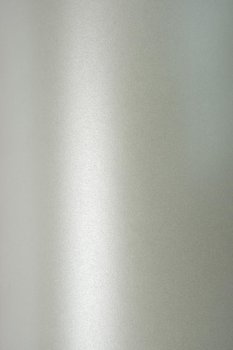 Papier ozdobny gładki perłowy A4 srebrny Sirio Pearl Platinum 300g 10 ark. - na zaproszenia ślubne ozdoby choinkowe kartki 3D - Sirio Pearl