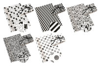 Papier pakowy black and white mix wzorów