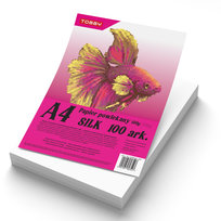 Papier powlekany (kredowany) 150g silk A4 100 ark.
