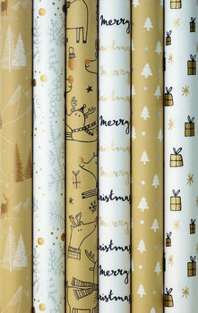 Papier prezentowy, Papier Simply the Best Glitter, mix wzorów - Paperteam