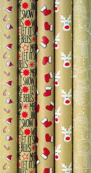 Papier prezentowy, Simply the Best Flock, mix wzorów - Paperteam