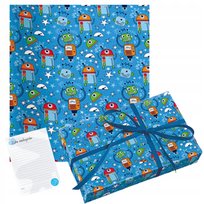 papier PREZENTOWY w ROBOTY do pakowania PREZENTÓW dla dzieci na urodziny