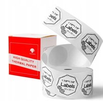 Papier Przylepny Naklejki 140 Etykiet Okrągłych Phomemo M110 M120 M200 M220 M221 / Xy5050-140