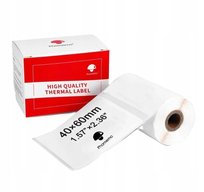 Papier Przylepny Naklejki 40x60mm Biały 1x Rolka Do Phomemo M110 M120 M200 M220 M221 / Xp-4060-130