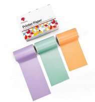 Papier Przylepny Naklejki Wkłady Kolor 3x Rolka 50mm Do Phomemo T02 / M02 Pro / M02x / Q12-rmsmll