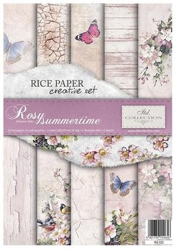 Papier ryżowy, A4, Rosy Summertime - ITD Collection