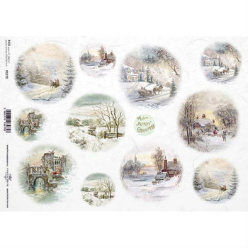 Papier ryżowy ITD A4 R1270 Zima - ITD Collection