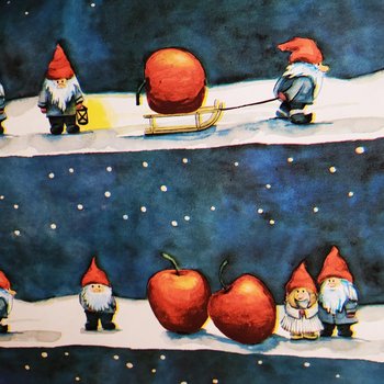 Papier świąteczny do pakowania 57cmx2m 2m569 granatowy - Fastima Marcin Wajda