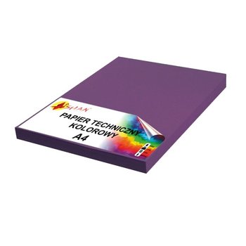 Papier techniczny A4 160g fioletowy ciemny v2 50 arkuszy - Shan