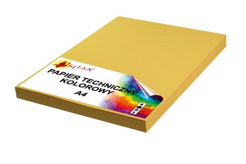 Papier techniczny A4 160g żółty musztardowy 50 arkuszy - Shan